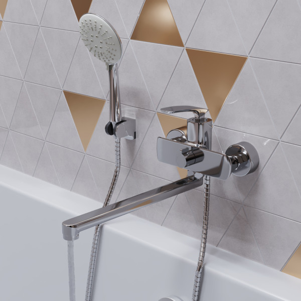 Смеситель для ванны и раковины 30k MIXLINE ML21-02 "Elegant" (550740)