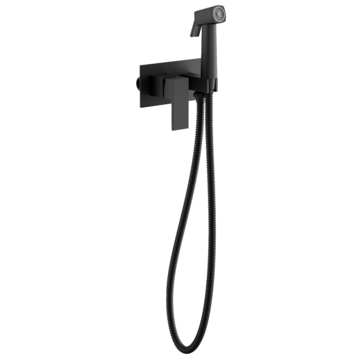 Смеситель BELZ с гигиенической лейкой черный (B55808-7)