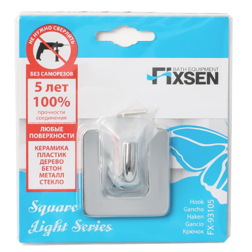 Крючок FIXSEN Square одинарный (FX-93105)