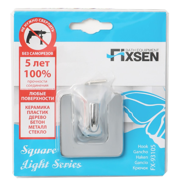 Крючок FIXSEN Square одинарный (FX-93105)
