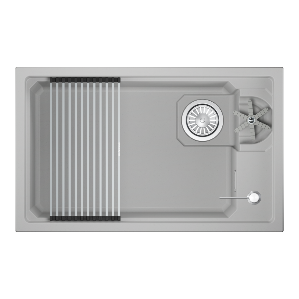 Кухонная мойка GRANULA KITCHEN SPACE RINZER кварц (7309RU, АРКТИК)