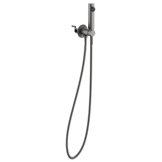 Смеситель BELZ с гигиенической лейкой оружейная сталь (B55804-3)