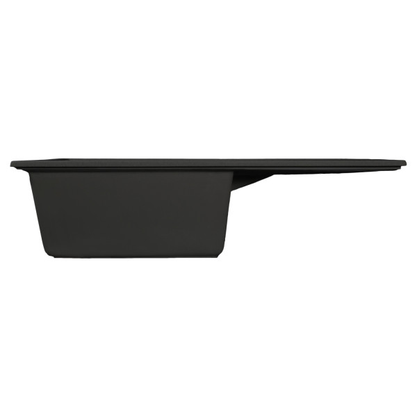 Мойка MIXLINE МЛ-ГМС107 (ML-GMS107) СТАНДАРТ с крылом, черный (308), 770*493*190мм (558128)