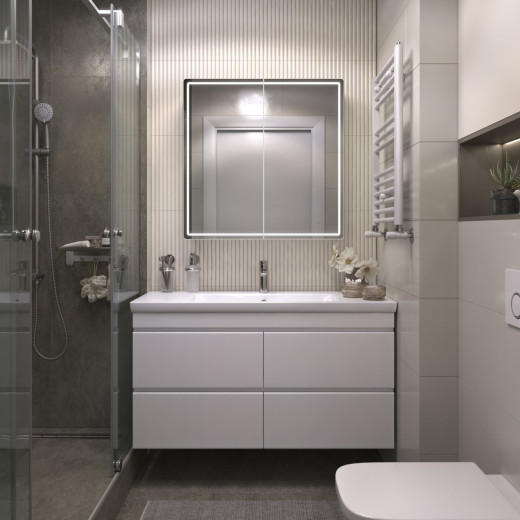 Шкаф VIGO навесной Geometry Comfort 800 с зеркалом (221)