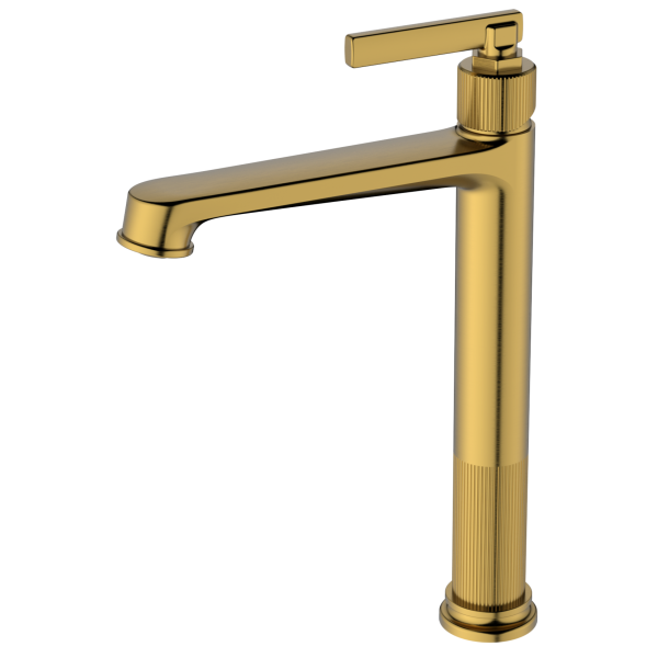 Смеситель Haiba для раковины, латунь, брашированное золото PVD (HB11797-5)