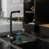 Смеситель для кухни MIXLINE ML-GS13 35к (308) черный с вых. для питьевого фильтра (550667)