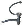 Сифон MIXLINE 3 1/2*40 с прямоуг. переливом, с гофрой 40*40 PRO САТИН (551689)