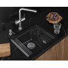 Кухонная мойка GRANULA KITCHEN SPACE RINZER кварц (5505RU, ШВАРЦ)