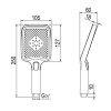 Смеситель для ванны с коротким изливом RUSH Тира (Thira) (TR3635-44White)