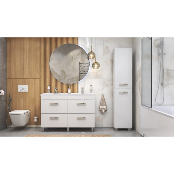 Тумба напольная Velvex Orlando 120 белый матовый под раковину rkCla.120-81 (Classica) (tn.ORL.CLA.120.4Y белый матовый)