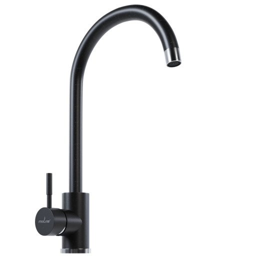 Смеситель для кухни MIXLINE ML-GS15 35к (343) антрацит высок. излив (550696)