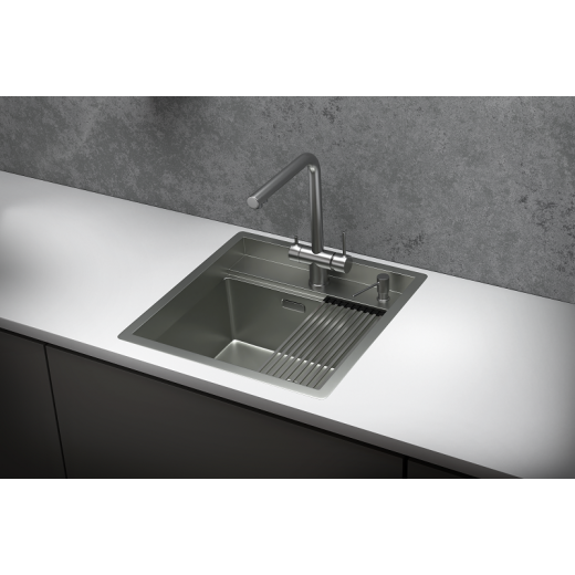Кухонная мойка GRANULA Kitchen Space (5051, СТАЛЬ МАТОВАЯ)