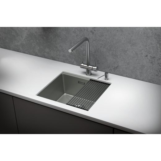Кухонная мойка GRANULA Kitchen Space (5045U, СТАЛЬ МАТОВАЯ)