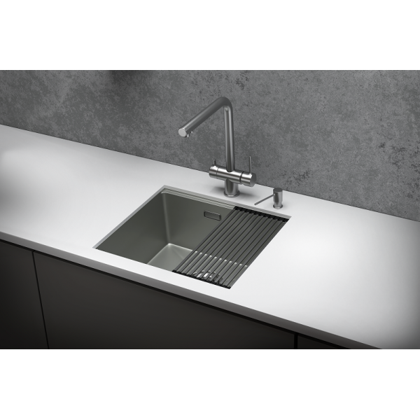 Кухонная мойка GRANULA Kitchen Space (5045U, СТАЛЬ МАТОВАЯ)