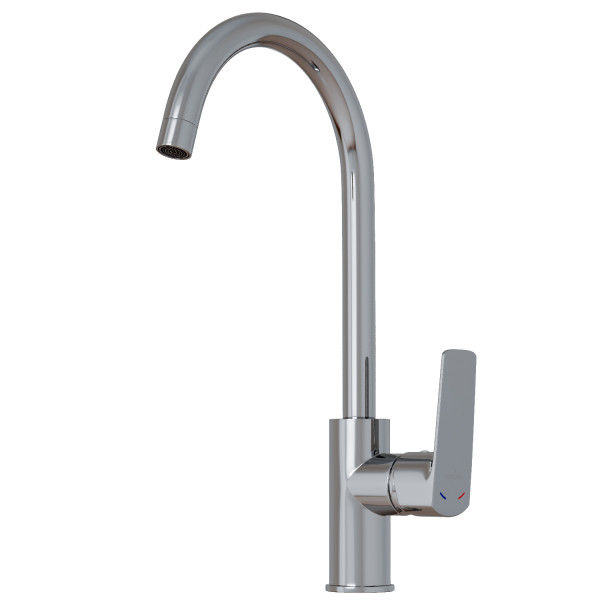 Смеситель для кухни 35k MIXLINE МЛ15-031(ML15-031) выс.излив б/отв бок п/гайку (без подводки) (556663)