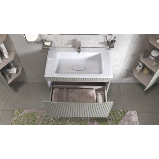 Тумба навесная Velvex Alba 800-0-1 тирамису под раковину 4627173210430 (Madera Modul) (369 тирамису)