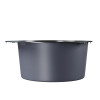Мойка MIXLINE PRO настол.монтаж D50 (3,0) вып 3 1/2 круглая 20см с сифоном (черный графит) (554770)