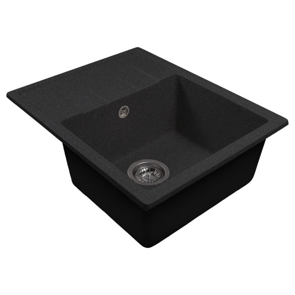 Мойка MIXLINE МЛ-ГМС103 (ML-GMS103) СТАНДАРТ с крылом, черный (308), 570*460*190мм (558116)