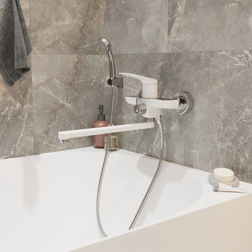 Смеситель для ванны и раковины MIXLINE ML41-02 
