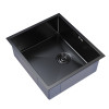 Мойка подст.монтаж 50х44 (3,0) вып 3 1/2 MIXLINE PRO 20см с сифоном (черный графит) (548569)