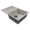 Мойка MIXLINE МЛ-ГМС107 (ML-GMS107) СТАНДАРТ с крылом, серый (310), 770*493*190мм (558132)