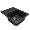 Мойка MIXLINE ML-GM18 с крылом ультра-черная (344) 640*490*190мм NEW (551978)
