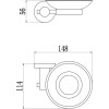 Мыльница стеклянная с настенным держателем Savol (S-005659Q)