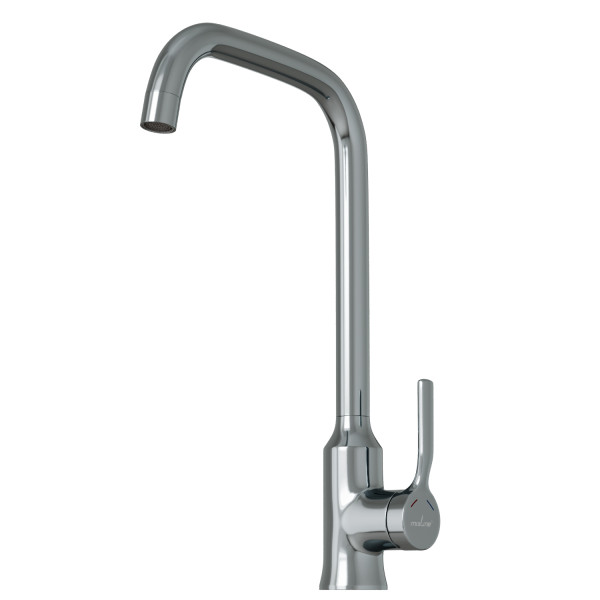 Смеситель для кухни MIXLINE ML40-032 "Flat" 35k высокий излив боковая ручка (553906)