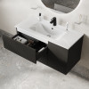 Тумба с умывальником, подвесная, 100 см, темно-серый, Bild, IDDIS, (BIL10G0i95K)