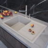 Мойка MIXLINE ML-GM19 с крылом белая (331) 750*500*200мм NEW (551986)