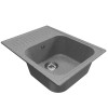 Мойка MIXLINE ML-GM18 с крылом темно-серая (309) 640*490*190мм NEW (551971)