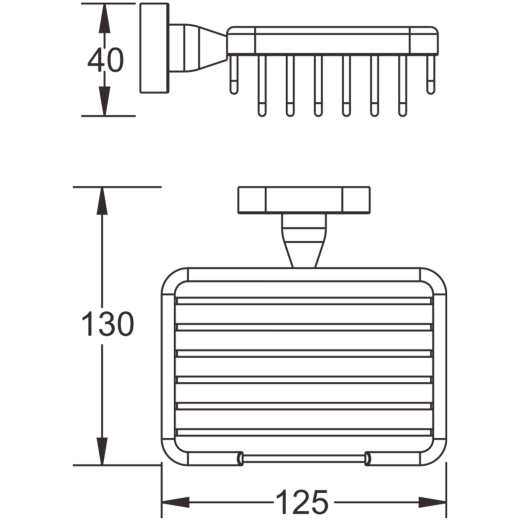 Мыльница металлическая BELZ (B90102-1)