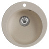 Мойкa MIXLINE ML-GM13 круглая бежевая (328) 495мм (глуб. чаши 200) NEW (551893)