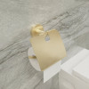 Бумагодержатель с крышкой золото-сатин Fixsen Comfort Gold (FX-87010)