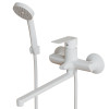 Смеситель для ванны и раковины 35k MIXLINE МЛ15-02 (ML15-02W) БЕЛЫЙ (556662)