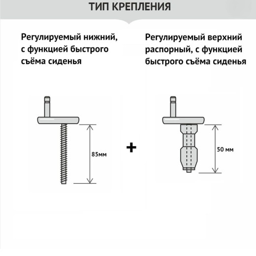 Сиденье для унитаза WAVE В-4дмл (W-V-4dml) дюр тон/лифт/съем БЕЛЫЙ (S20,Shift,Integra Square) 16 (557391)