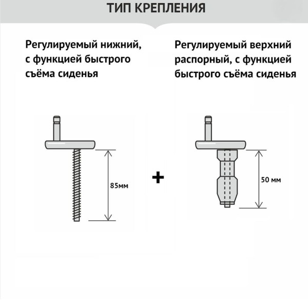 Сиденье для унитаза WAVE В-4дмл (W-V-4dml) дюр тон/лифт/съем БЕЛЫЙ (S20,Shift,Integra Square) 16 (557391)