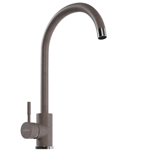 Смеситель для кухни MIXLINE ML-GS15 35к (302) песочный высок. излив (550687)