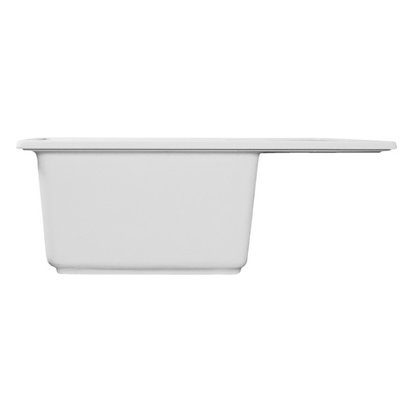 Мойка MIXLINE МЛ-ГМС103 (ML-GMS103) СТАНДАРТ с крылом, белый (331), 570*460*190мм (558115)