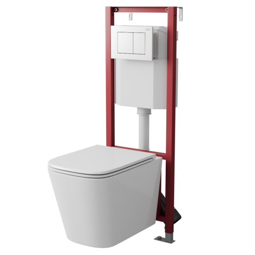 Инсталляция с белой клавишей DQ 400*165*1160мм (DI8640116)