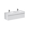 Тумба подвесная Velvex Pulsus 140 белая под раковину rkPUL.140-81 (Pulsus) (tp.PUL.PUL.140.2Y белый глянец)