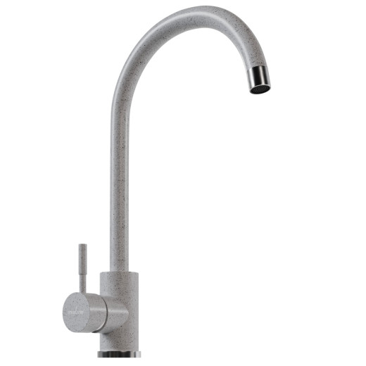 Смеситель для кухни MIXLINE ML-GS15 35к (310) серый высок. излив (550691)