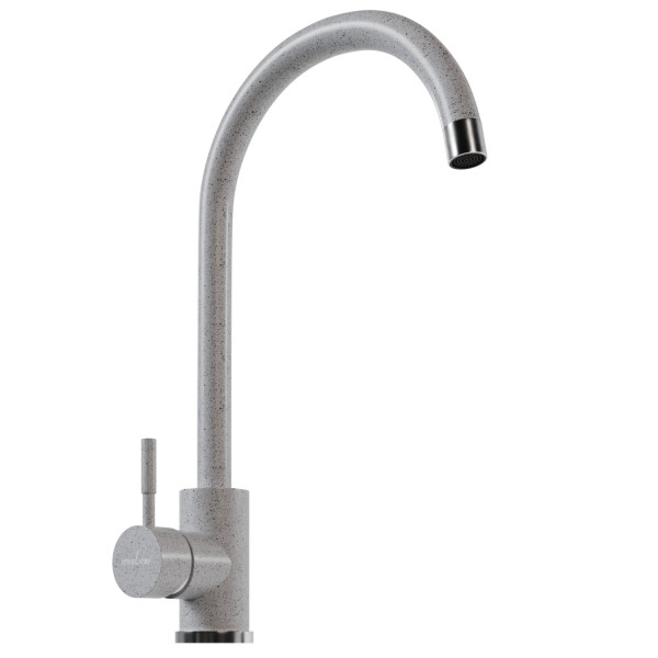 Смеситель для кухни MIXLINE ML-GS15 35к (310) серый высок. излив (550691)