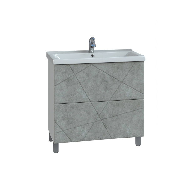 Тумба VIGO Geometry 700-0-2 бетон под раковину 4620008197746 (Фостер) (tn.bsf.GEO.FOS.70.2Y бетон)