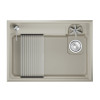 Кухонная мойка GRANULA KITCHEN SPACE RINZER кварц (7308R, КРЕМАН)