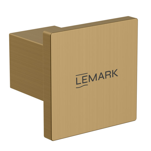 Крючок для полотенец Lemark VALDAY, сталь, брашированное золото (LMA-8111S-BRG)