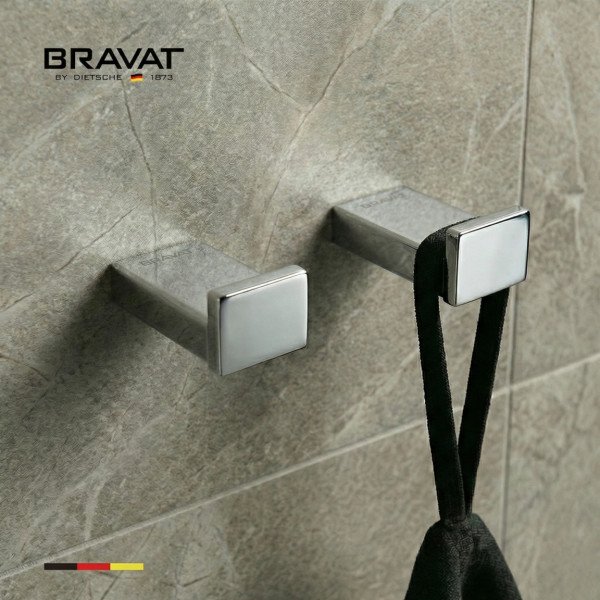 Крючок настенный для халатов и полотенец BRAVAT (D7357C-SW)