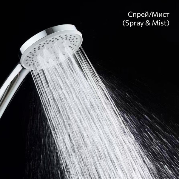 Лейка для душа Milardo Эссеншл (Essential) 5F, хром глянцевый (ESS5F10M18)
