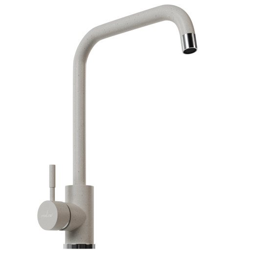 Смеситель для кухни MIXLINE ML-GS12 35к (331) белый высок. излив (550659)