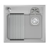 Кухонная мойка GRANULA KITCHEN SPACE RINZER кварц (5807R, АРКТИК)